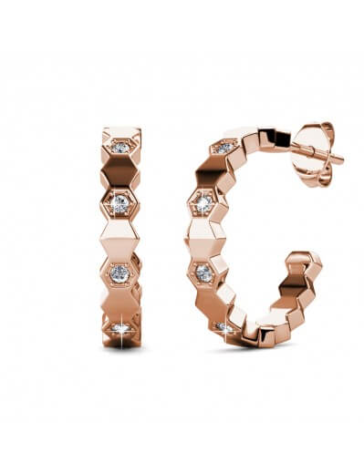 Boucles d'oreilles Curved -...