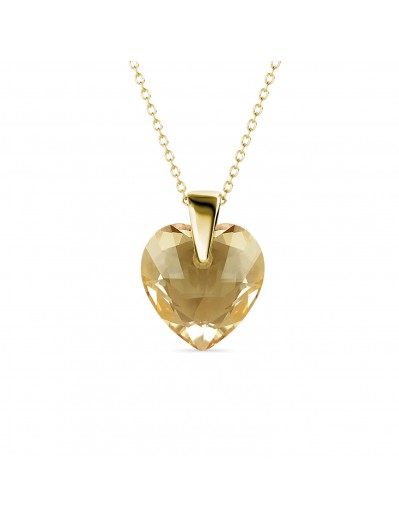 Crystaline Heart Pendants -...