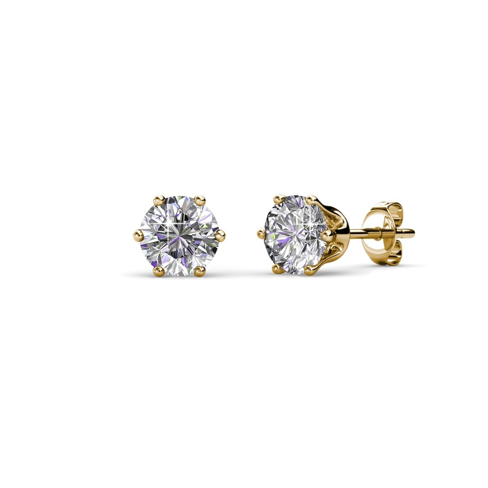 Lot De 36 Paires De Boucles D'oreilles Clous - Bijoux Fantaisie Dorés, Neuf Avec étiquettes