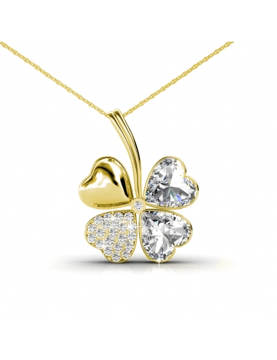 Pendentif Four Leaf - Doré...