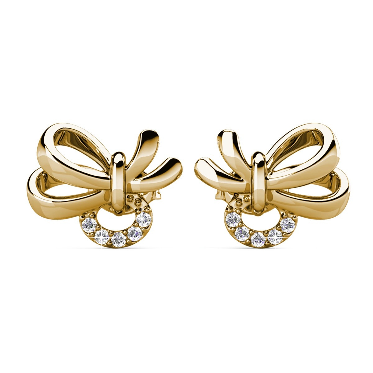 20 Boucles D'oreilles Plaqué Or 18K Avec Fermoirs - Pour Création DIY Bijoux - Taille Environ 8x10 Mm - Boîte De Rangement Incluse