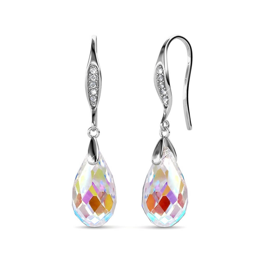 Boucles d'oreilles Droplet Hook - Argenté et Multi