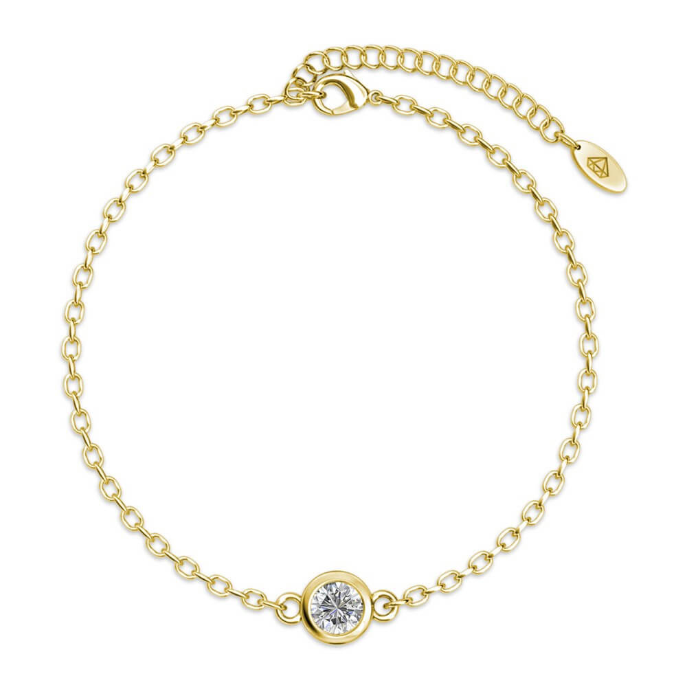 Bracelet Birth Stone - Doré et Cristal