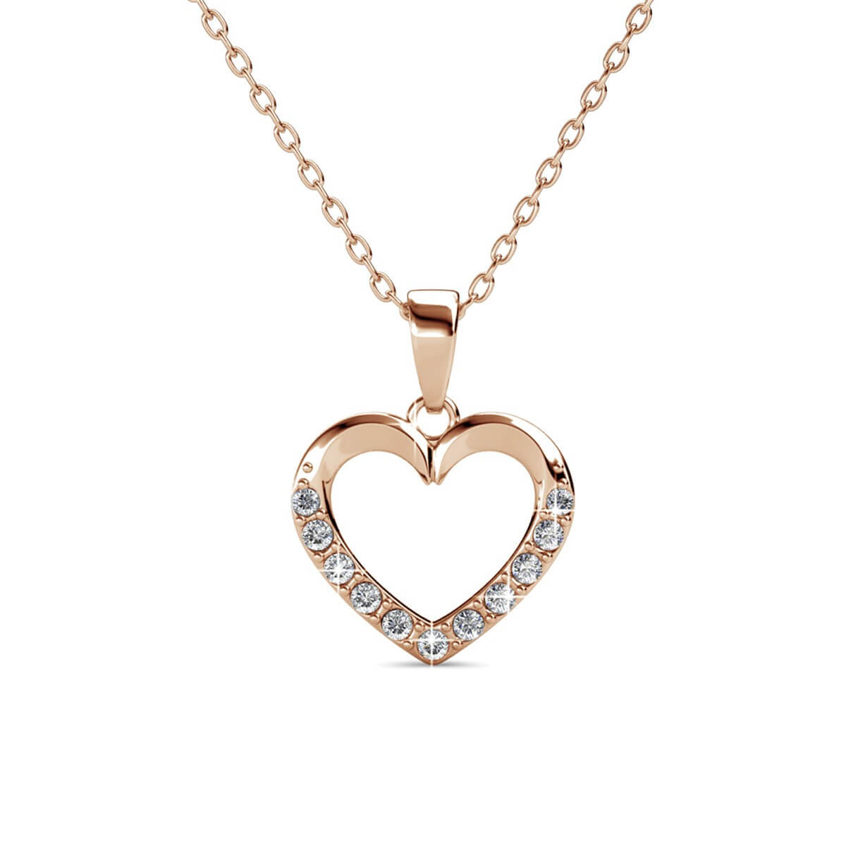 Lovett Pendants - Rose Gold and Crystal