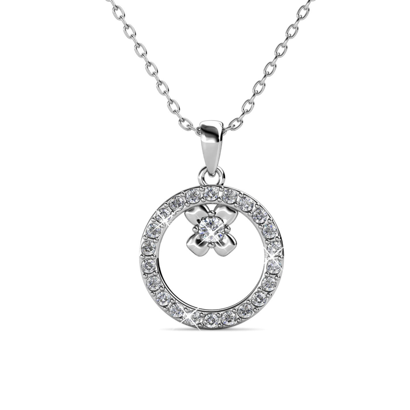 Eliza Pendants - Silver and Crystal
