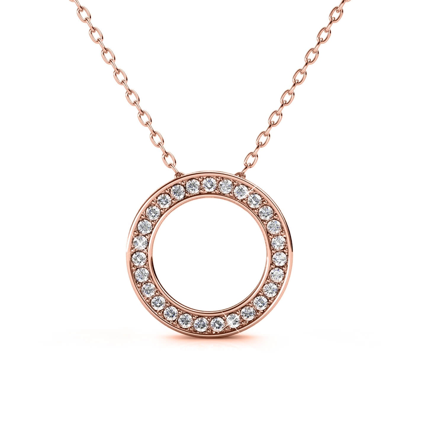 Ophir Pendants - Rose Gold and Crystal