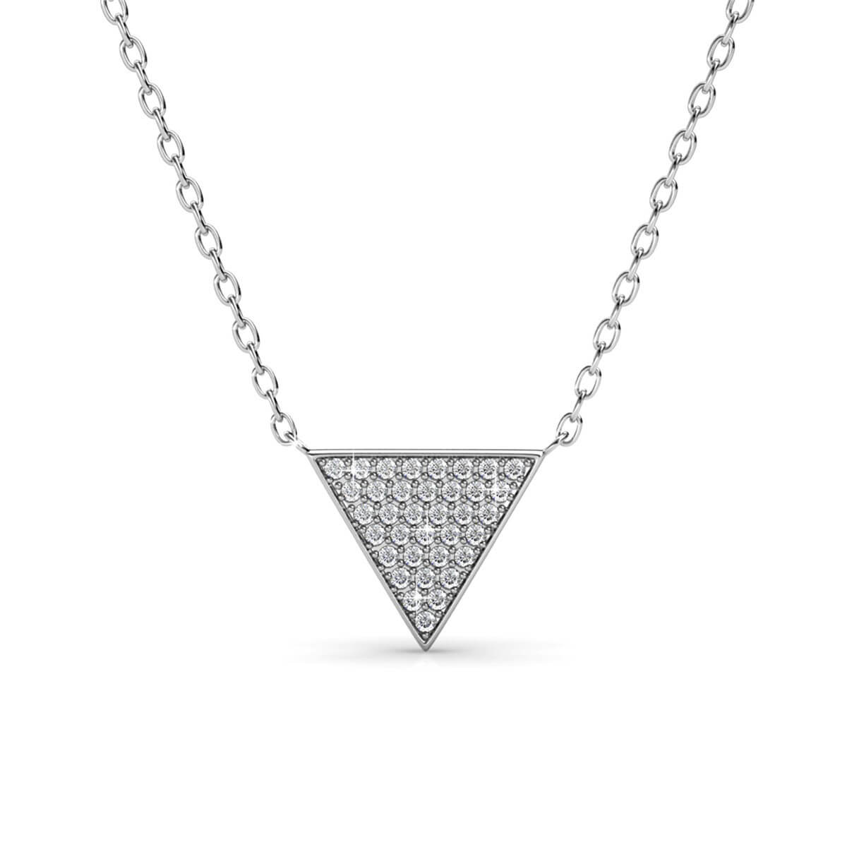 Veron Necklace - Silver and Crystal