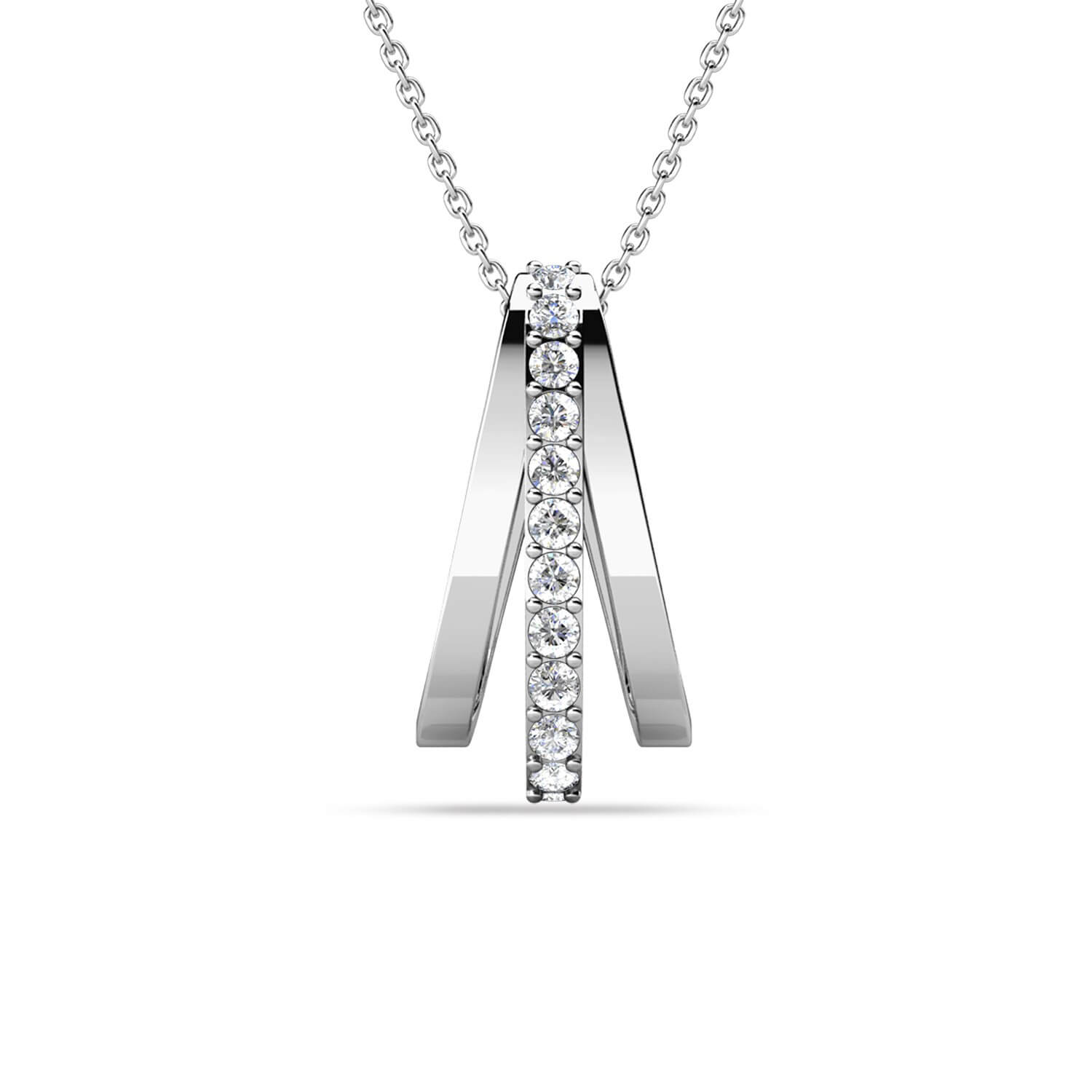 Aurielle Pendants - Silver and Crystal