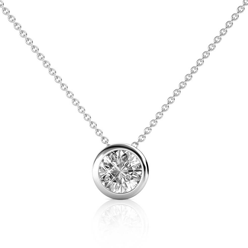 Simplicity Pendants - Silver and Crystal