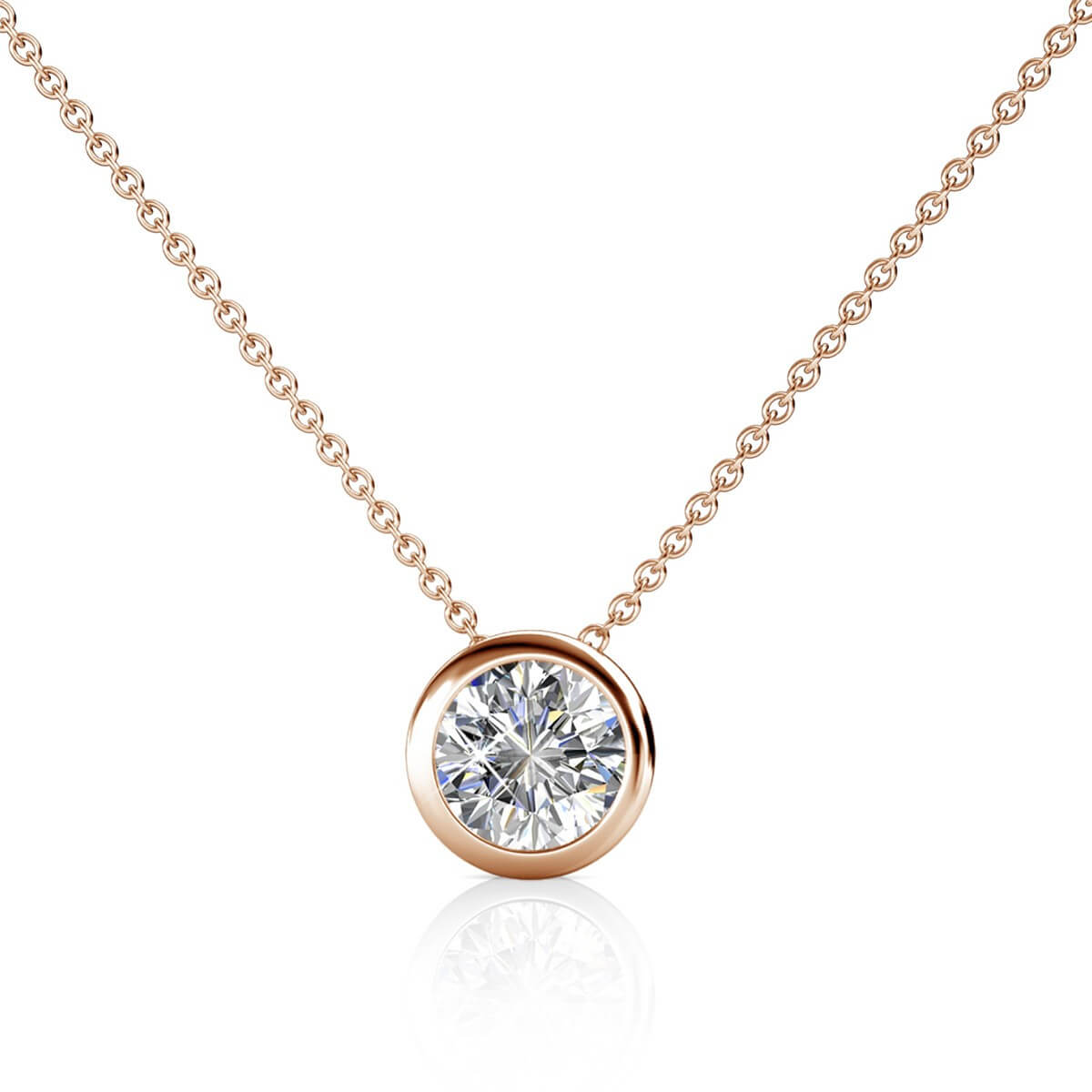 Simplicity Pendants - Rose Gold and Crystal