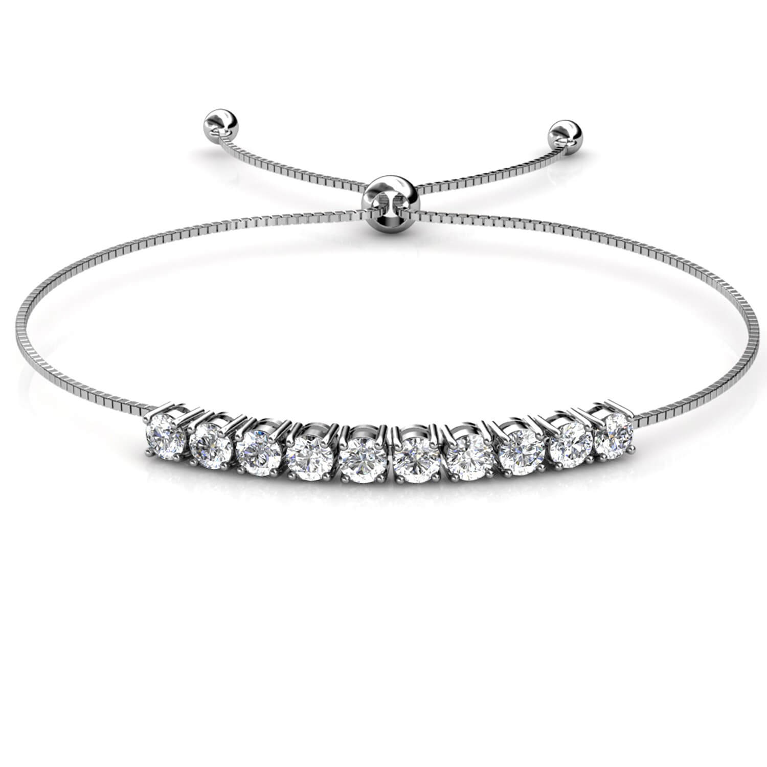 Bracelet Crystal Mia - Argenté et Cristal