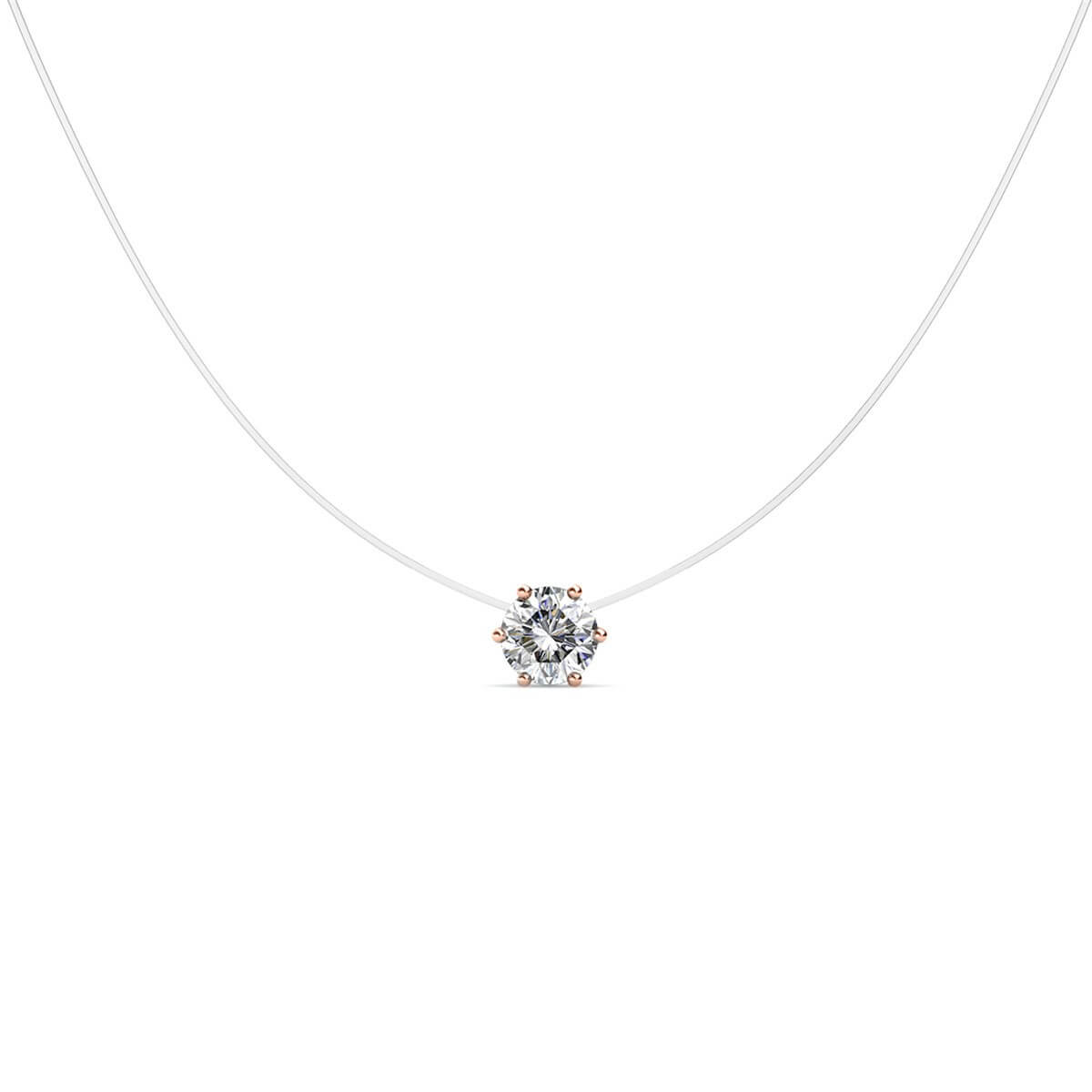 Mermaid's Tears Necklace - Rose Gold and Crystal