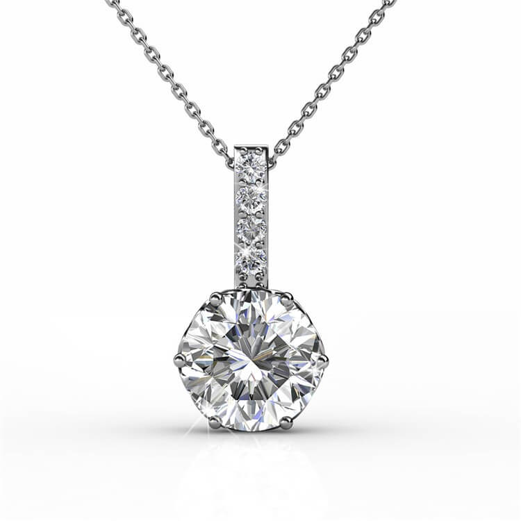 Kristine Pendants - Silver and Crystal