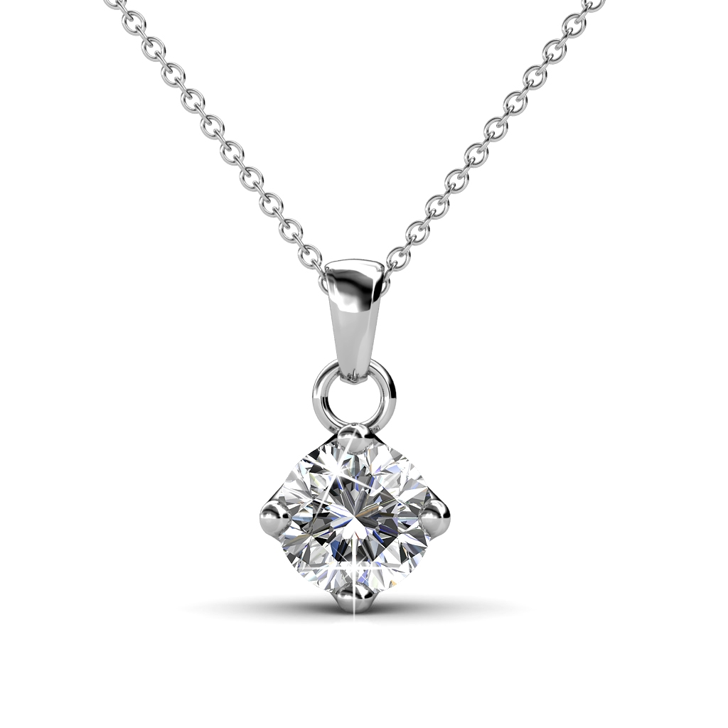 Classical Pendants - Silver and Crystal