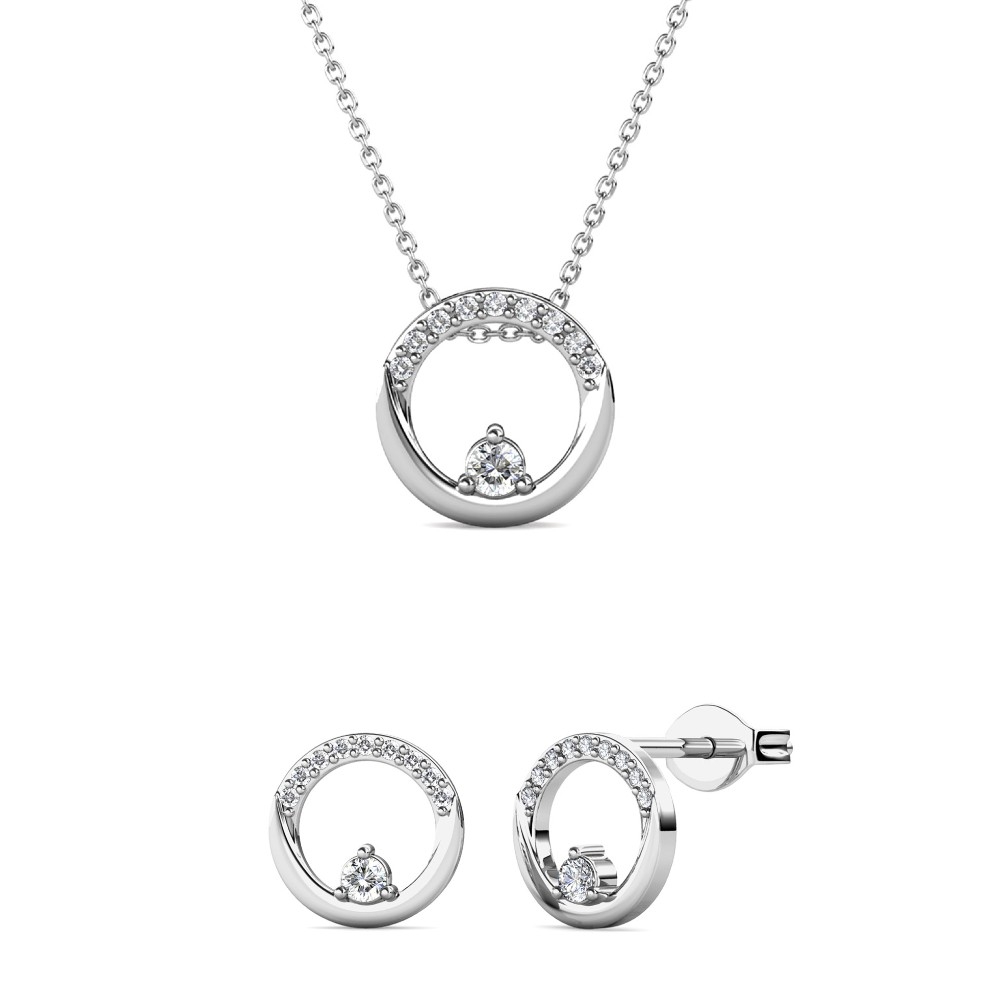 Parures Clarine - Argenté et Cristal