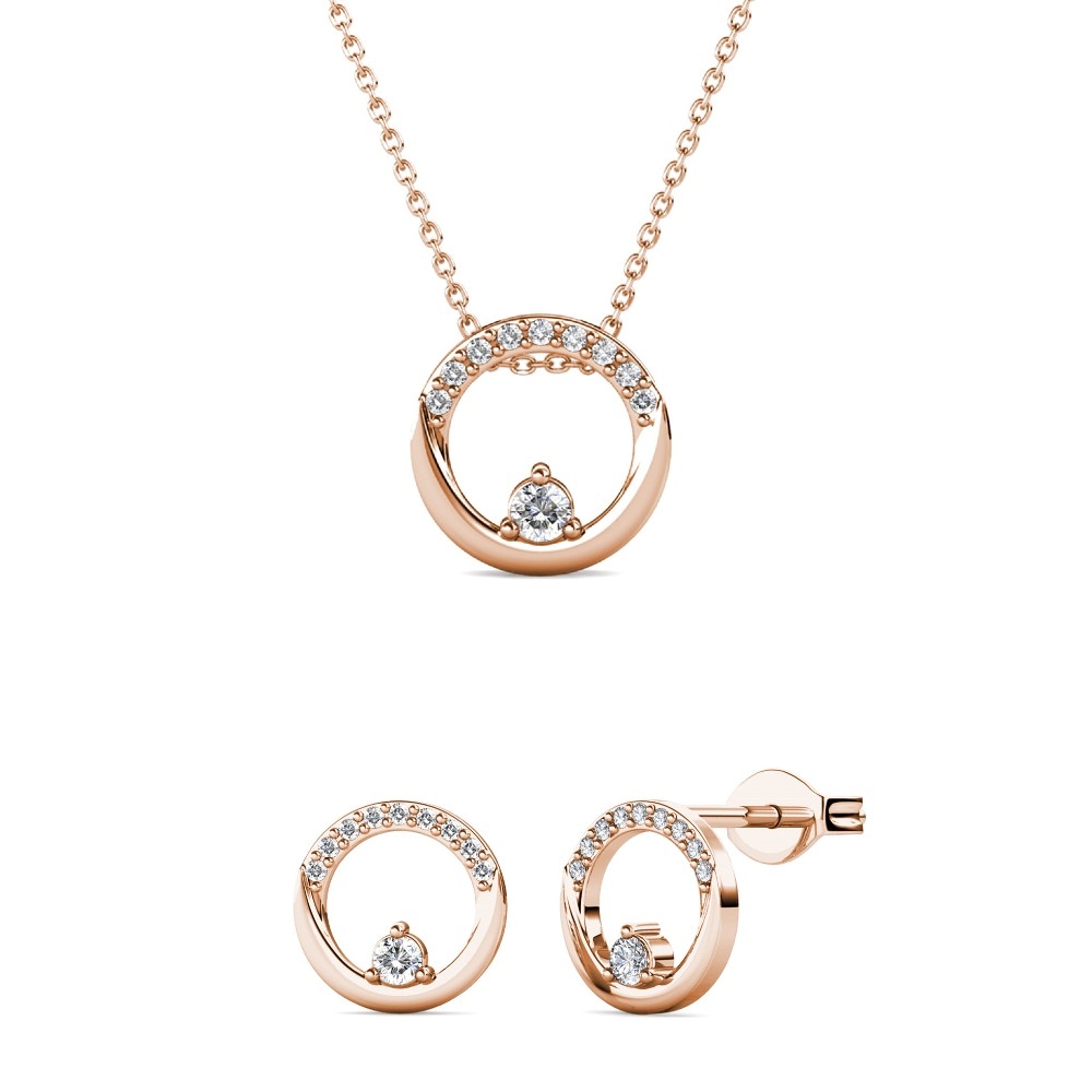 Parures Clarine - Or Rosé et Cristal