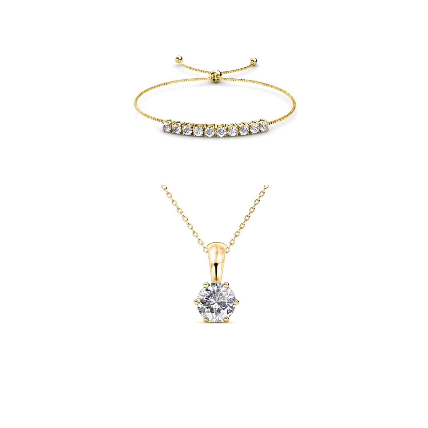 Parure Crystal Mia Birth Stone - Doré et Cristal
