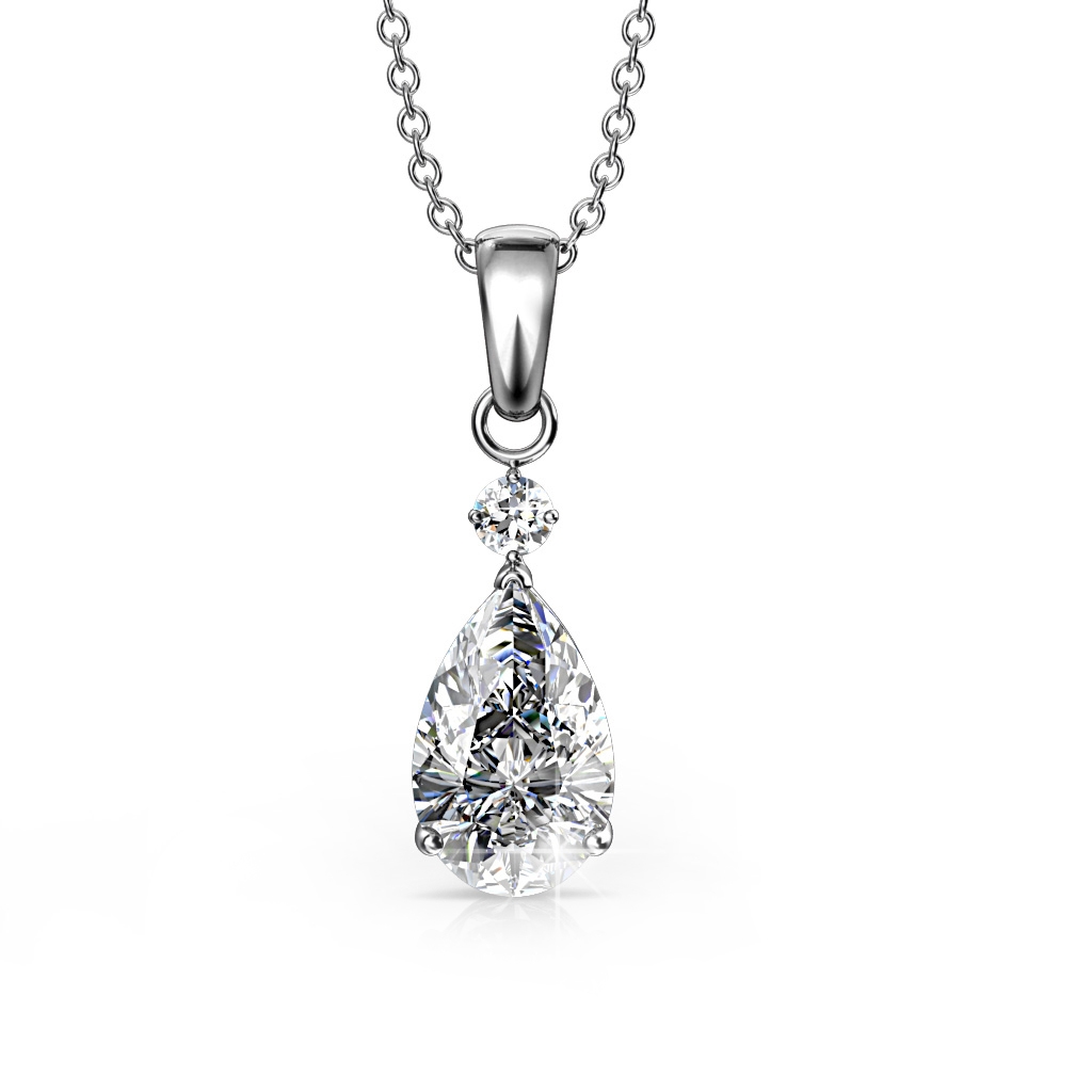 Princess Pendants - Silver and Crystal