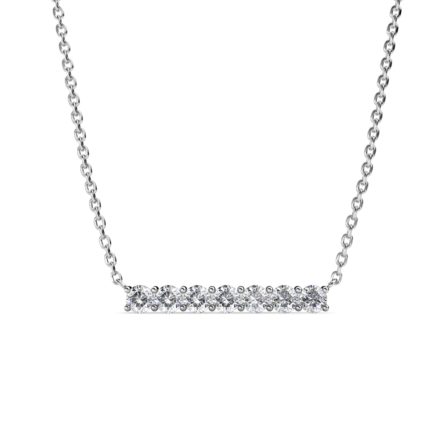 Myriad Birthe Stone Necklace - Silver and Crystal