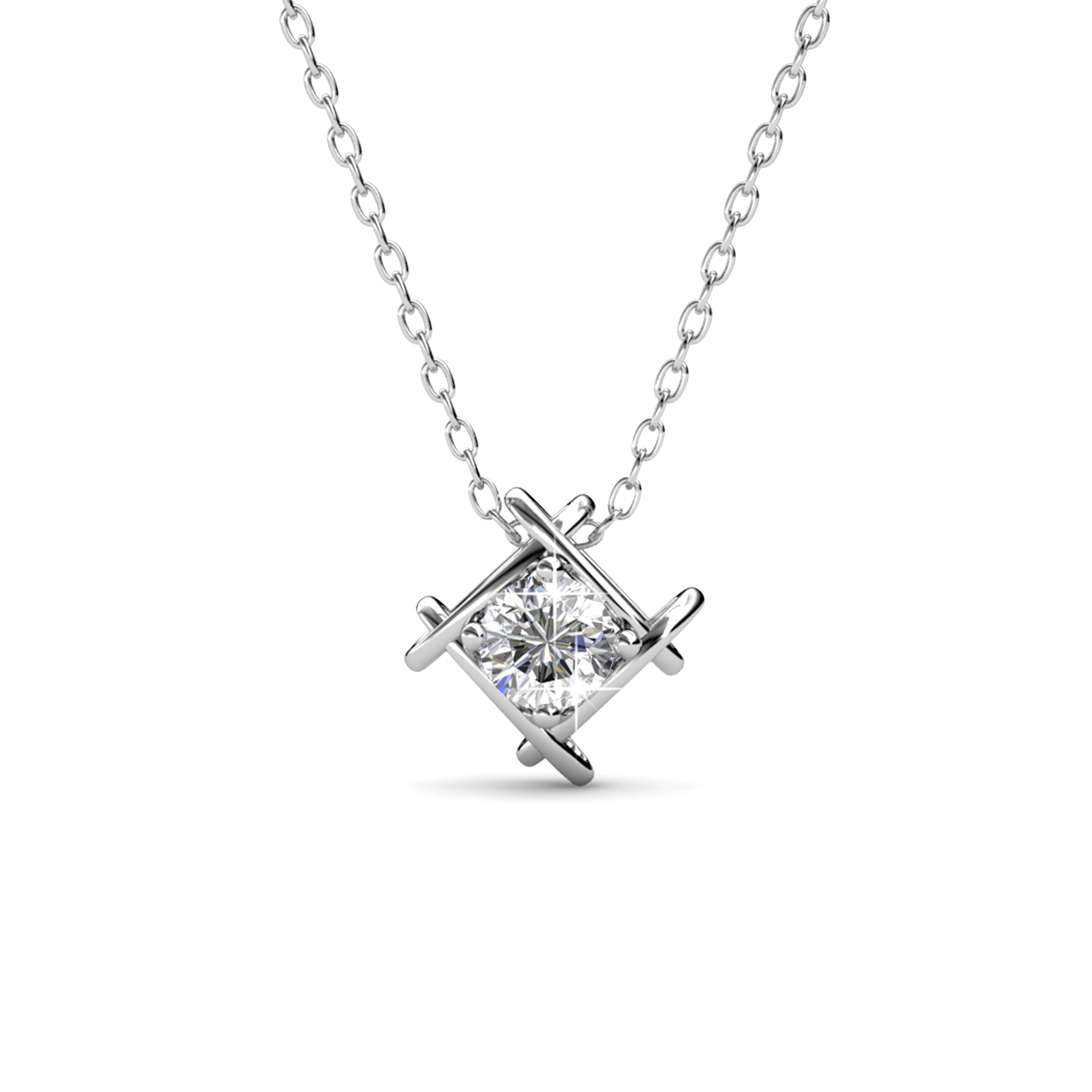 Roxy Pendants - Silver and Crystal