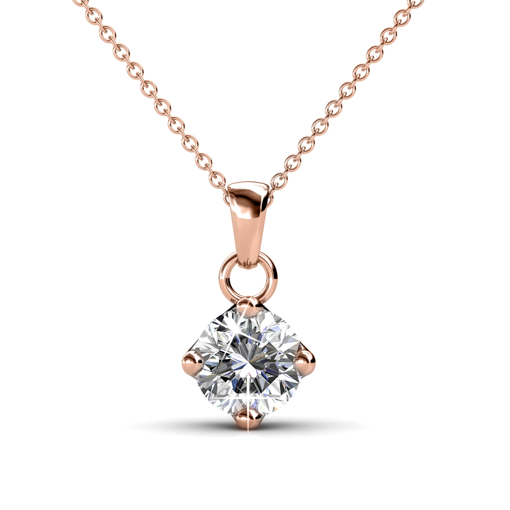 Classical Pendants - Rose Gold and Crystal