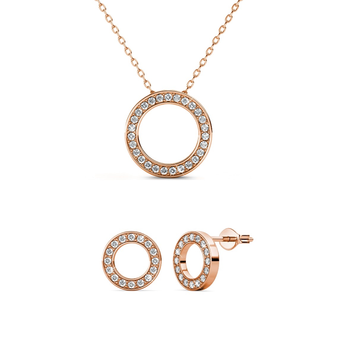 Parures Ophir - Or Rosé et Cristal