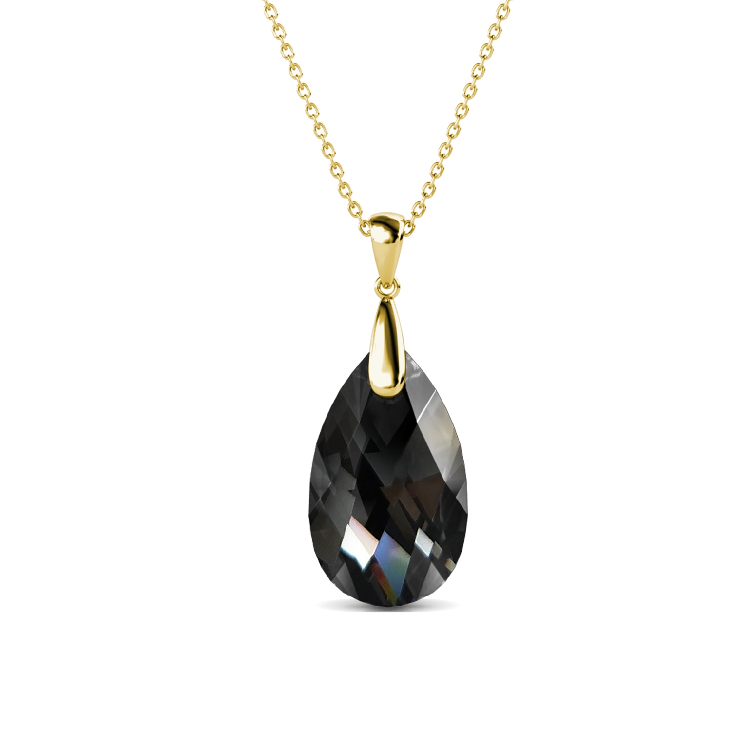 Raindrop Pendants - Gold and Black