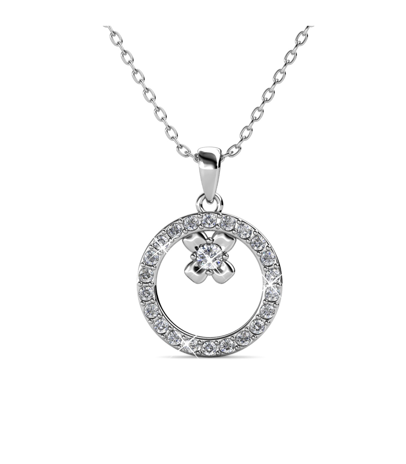 Eliza Pendants - Silver and Crystal
