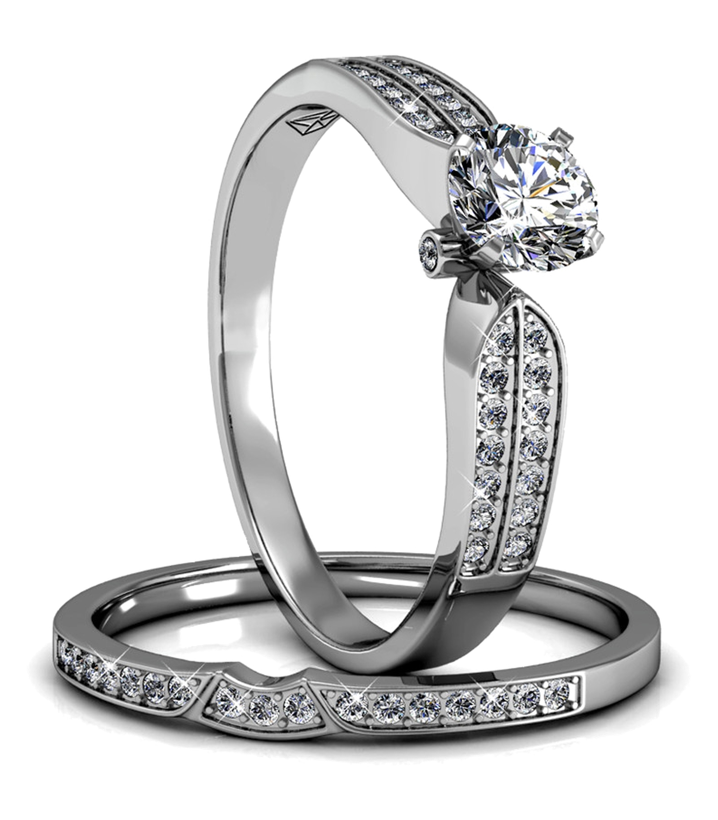 Bague Empress - Argenté et Cristal